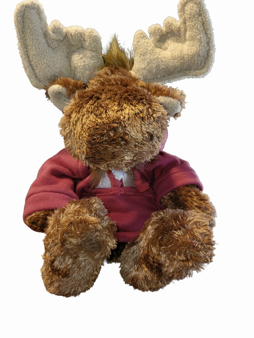 2006 Animal Adventure Harry & David Moose Plush with "M" Hoodie  Vintage EUC